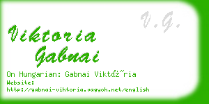 viktoria gabnai business card